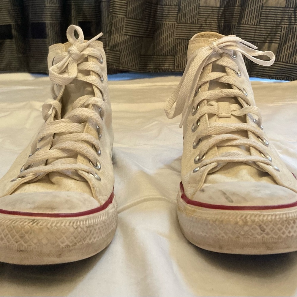 Classic White High-Top Sneakers